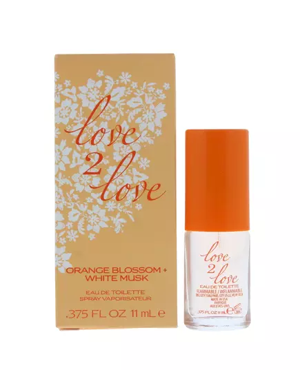 Love 2 Love Orange Blossom + White Musk Eau de Toilette Pour les femmes, 11 ml