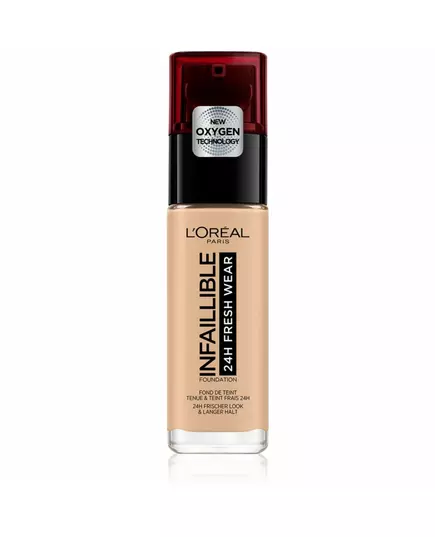 L'Oreal Paris Infallible Flüssige Grundierung 125 Natürliche Rose SPF 25, 30 ml