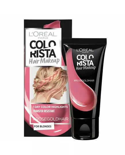 L'Oreal Paris Colorista Hair Makeup Semi-permanente Haarfarbe #ROSEGOLDHAIR, 30 ml