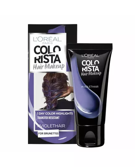 L'Oreal Paris Colorista Hair Makeup Semi-Permanent Hair Dye #VIOLETHAIR, 30 ml