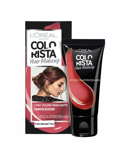 L'Oreal Paris Colorista Hair Makeup Teinture capillaire semi-permanente #CHOCOLATEROSEHAIR, 30 ml