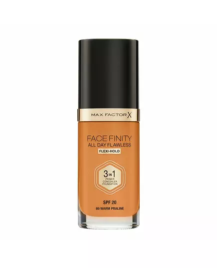 Max Factor Facefinity All Day Flawless Mattes Finish Primer Concealer und Foundation 3-in-1 88 Praline SPF 20, 30 ml