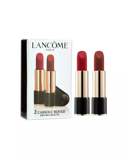 Set Duo Lancome L'Absolu Rouge Mat Rouge à lèvres crème 290 Drame, 2 pièces