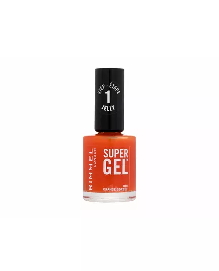 Rimmel London Super Gel STEP1 Nail Polish 018 Orange Sorbet, 12 ml