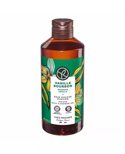 Yves Rocher Vanille Bourbon Cleansing Shower Gel All Skin Types, 400 ml