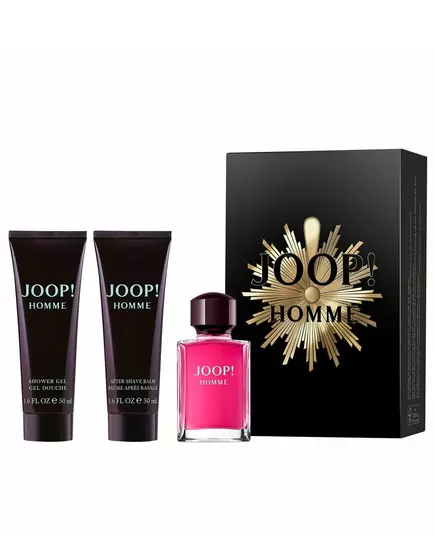 Set Joop!: Homme Eau De Toilette For Men 30 ml + Homme Cleansing Shower Gel For All Skin Types 50 ml + Homme After-Shave Balm, 30 ml