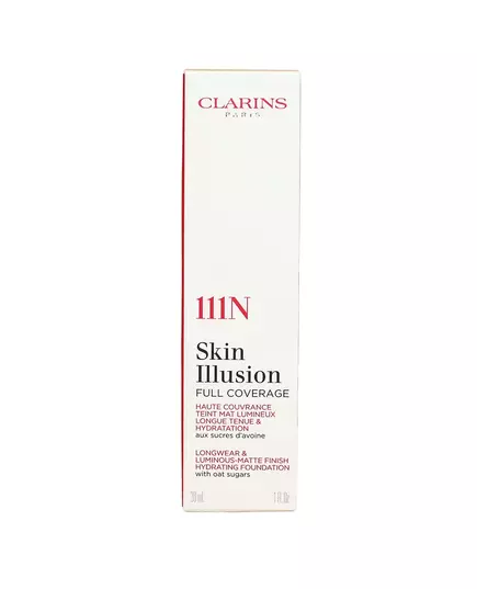 Clarins SKIN ILLUSION base de maquillage COUVERTURE COMPLÈTE #111N, 30 ml, image 2