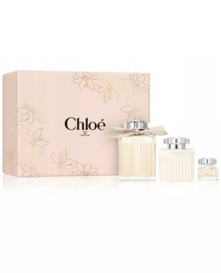 Set Chloe: Chloe Eau De Parfum For Women Refillable 100 ml + Chloe Eau De Parfum For Women 5 ml *Miniature + Chloe Body Lotion All Over The Body, 100 ml