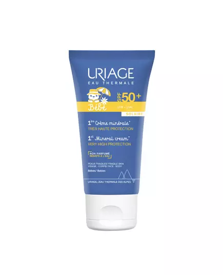 Uriage 1er Bebe Sonnenschutz Sonnencreme Für Gesicht & Körper SPF 50+, 50 ml