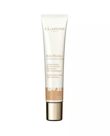 Clarins SKIN ILLUSION TINTED MOISTURIZER soin anti-âge effet éclat SPF 25 #03, 40 ml