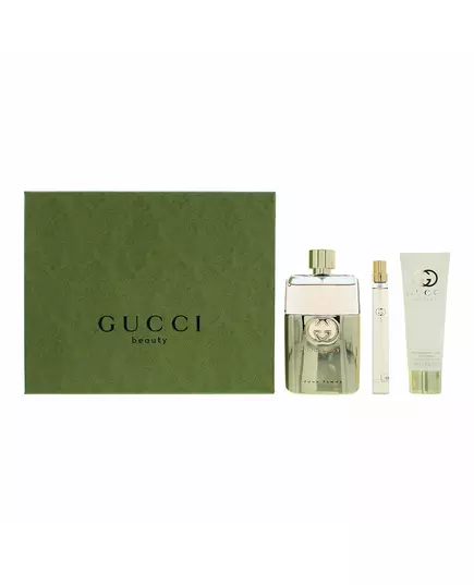 Set Gucci: Guilty Eau De Parfum For Women 90 ml + Guilty Eau De Parfum For Women 10 ml + Guilty Moisturizing Body Lotion, 90 ml