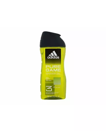 Adidas Pure Game Cleansing Shower Gel For Body Face & Hair All Skin Types, 250 ml