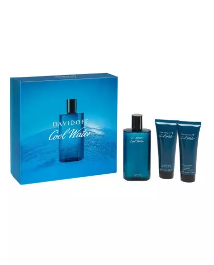 Cool Water Eau de Toilette 125ml + After Shave Balsam 75ml + Shower Gel, 125 ml