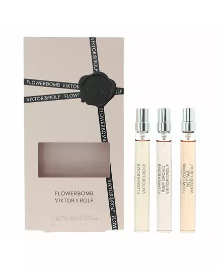 Set Viktor & Rolf: Flowerbomb Ruby Orchid Eau De Parfum For Women 10 ml + Flowerbomb Nectar Eau De Parfum For Women 10 ml + Flowerbomb Eau De Parfum For Women, 10 ml, Bild 2