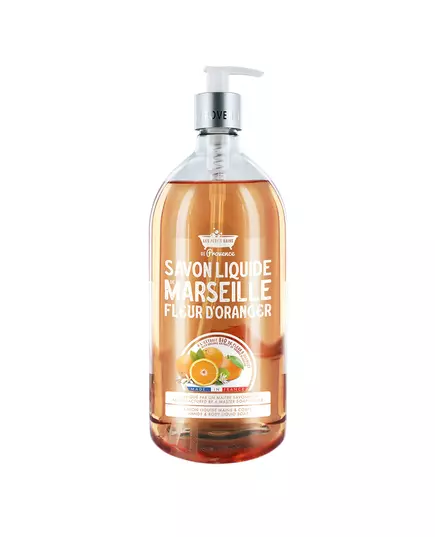 Les Petites Bains de Provence Marseille Orangenblüte Flüssigseife Für Hände & Körper, 1000 ml, Bild 2
