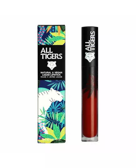 All Tigers Natural & Vegan Natürlich Matt Lipgloss 889 Fordere Respekt, 8 ml, Bild 2