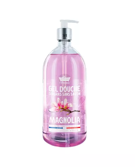 Les Petites Bains de Provence Magnolia Duschgel Für Körper Gesicht & Haar Für empfindliche Haut, 1000 ml