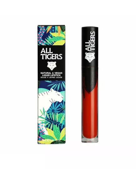 All Tigers Natural & Vegan Naturel Mat Gloss à lèvres 886 Secoue le sol, 8 ml, image 2