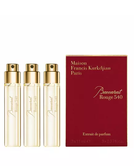 Set Trio Maison Francis Kurkdjian Baccarat Rouge 540 Eau De Parfum Unisex Refill 3 pcs 33 ml *Miniature, 3 × 33 ml