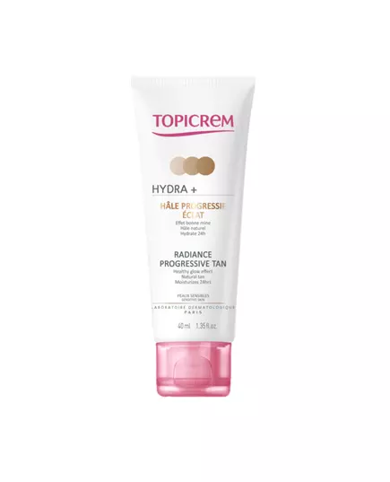 Topicrem Hydra+ Accelerates Natural Tanning Self-Tanning Cream For Face & Neck, 40 ml