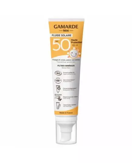 Gamarde Gamarde Bio Sonnenschutz Sonnencreme Gesicht & Körper SPF 50, 100 ml