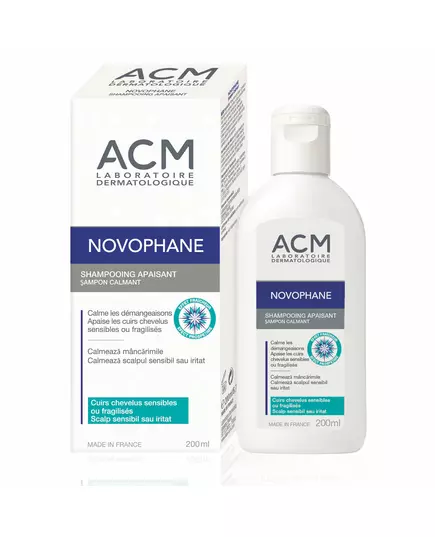 Laboratoire ACM Novophane Panthenol Hair Treatment Shampoo Calming For Sensitive Scalps, 200 ml, image 2