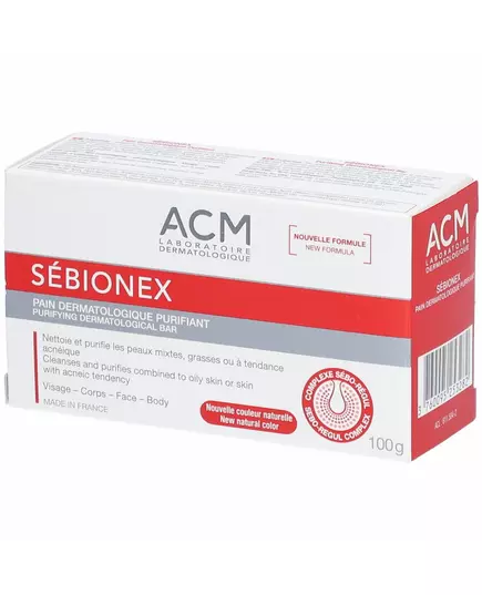 Laboratoire ACM Sebionex Purifying Cleansing Bar For Face, 100 g