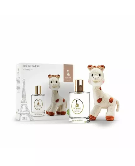 Gift Box Set Sophie la Girafe: Sophie La Girafe Collectible Plush + Paris Eau De Toilette For Boys, 100 ml, image 2