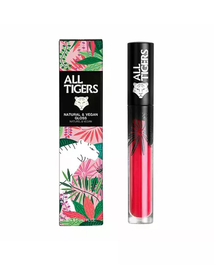 All Tigers Natural & Vegan Natural Shining Lip Gloss 801 Live With Passion, 8 ml, image 2