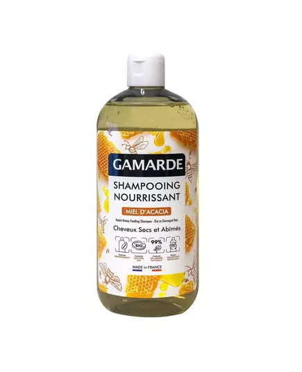 Gamarde Bio Akazienhonig Haarbehandlung Shampoo Nahrhaft Für trockenes & beschädigtes Haar, 500 ml