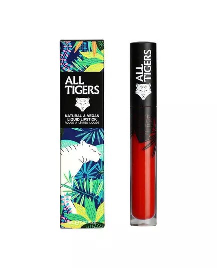 All Tigers Natural & Vegan Natürlich Matt Lipgloss 888 Nenn mich Königin, 8 ml, Bild 2
