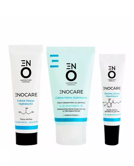 Set Codexial: Enocare Vitamin B5 Moisturising Hand Cream 50 ml + Enocare Vitamin B5 Hydrating & Repairing Lip Balm Treatment 15 ml + Enocare Glycerin Hydrating Cream For Face, 50 ml