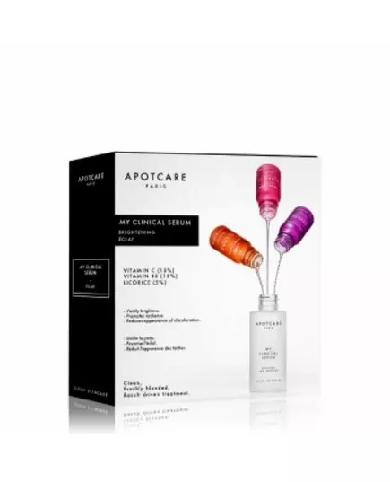 My Clinical Serum Set Apotcare: Vitamin C Vitamin C Brightening Serum For Face 10 ml + Vitamin B3 Vitamin B3 Anti-Redness Serum For Face 10 ml + Licorice Oil-Free Anti Spot Day & Night Serum For Face, 3 × 10 ml, image 2