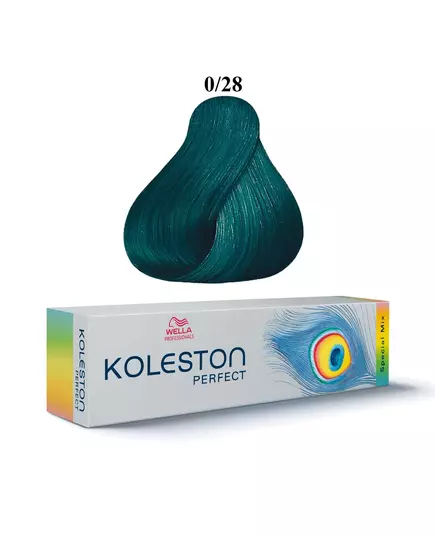 Wella Professionals Koleston Perfect Special Mix Teinture permanente pour cheveux 0/28 Matte Blue, 60 ml