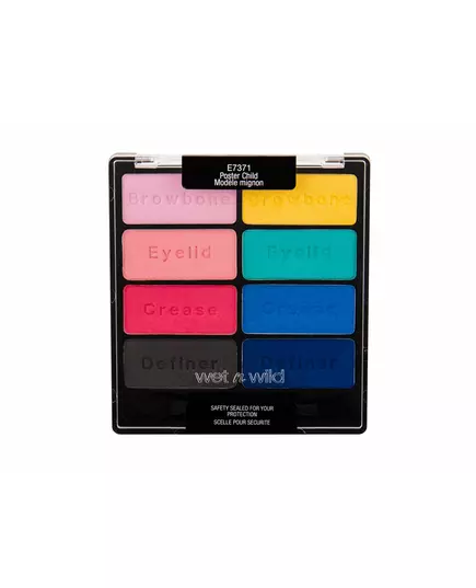 Wet n Wild Color Icon Eyeshadow Palette E7371 Poster Child 8 Shades, 6 g