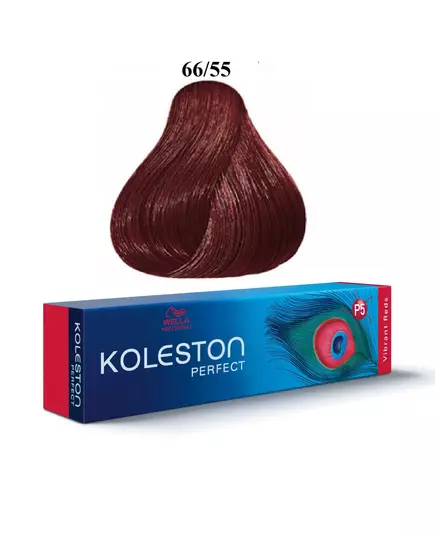 Wella Professionals Koleston Perfect Teinture permanente pour cheveux 66/55 Intense Dark Blonde Mahon, 60 ml
