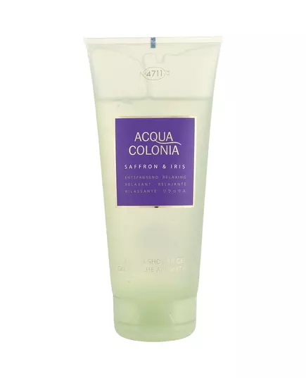 4711 Acqua Colonia Kolonie Safran und Iris Hydratisierend Duschgel Alle Hauttypen, 200 ml
