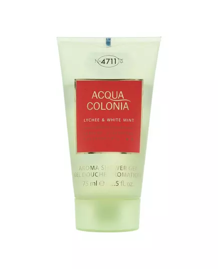 4711 Acqua Colonia Litschi und weiße Minze Feuchtigkeitsspendend Duschgel Körper Alle Hauttypen, 75 ml