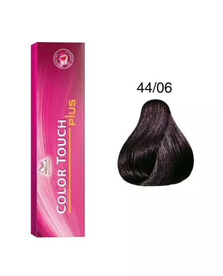 Wella Professionals Color Touch Plus Sans ammoniaque Teinture capillaire semi-permanente 44/06 Intense Medium Natural Violet Brown, 60 ml, image 2