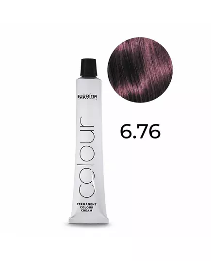 Subrina Professional Permanent Colour Argan Permanente Haarfarbe 6/76 Dark Blonde Violet Chestnut, 100 ml