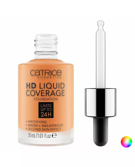 Liquid Make-Up HD Liquid Coverage (Foundation) 30 ml 040 Warm Beige, 30 ml