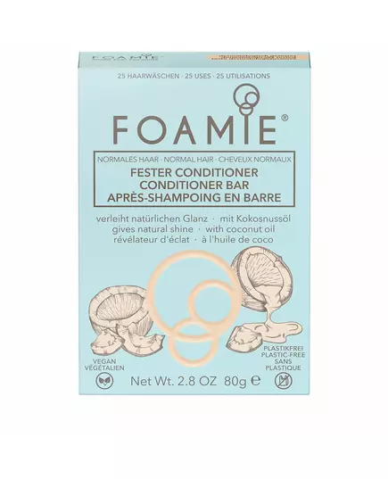 Foamie Shake Your Coconuts Barre de conditionneur pour cheveux Pour briller, 80 g