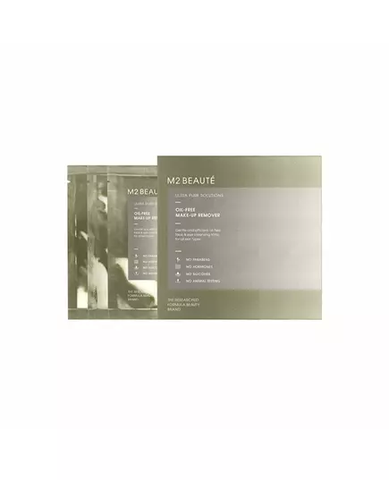 M2 Beauté Sachets démaquillants pour les yeux SANS HUILE, 7 pièces