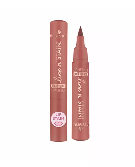 Essence LIGNE DE TATOUAGE N'STAIN! Crayon à lèvres #02-Must Have Brown, 2,5 ml