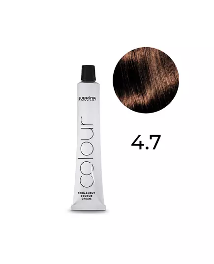 Subrina Professional Essential Colour Teinture permanente pour cheveux 4/7 Chestnut Medium Chestnut, 100 ml