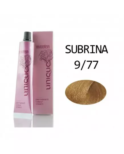 Subrina Professional Unique Permanente Haarfarbe 9/77 Very Light Blond - Intense Chestnut, 100 ml