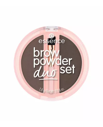 Essence Duo Set Matte Eyebrow Powder 03 Dark, 1.8 g
