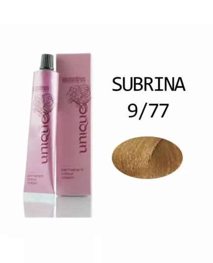 Subrina Professional Unique Permanente Haarfarbe 9/77 Very Light Blond - Intense Chestnut, 100 ml, Bild 2