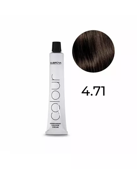 Subrina Professional Essential Colour Permanent Hair Dye 4.71 Medium Brown, 100 ml