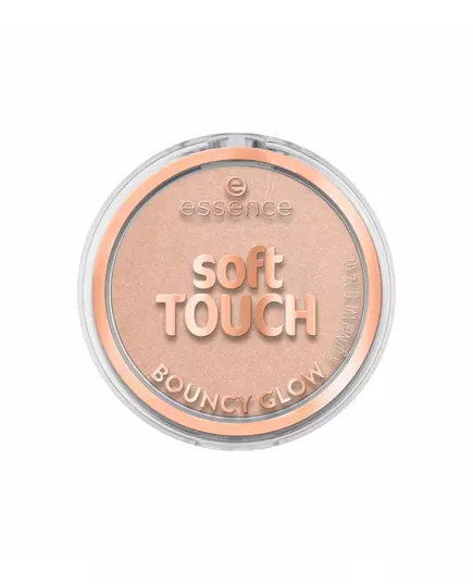 Essence Soft Touch Bouncy Glow Illuminating Blush Highlighter Compact 20 Glazed Dew, 4 g